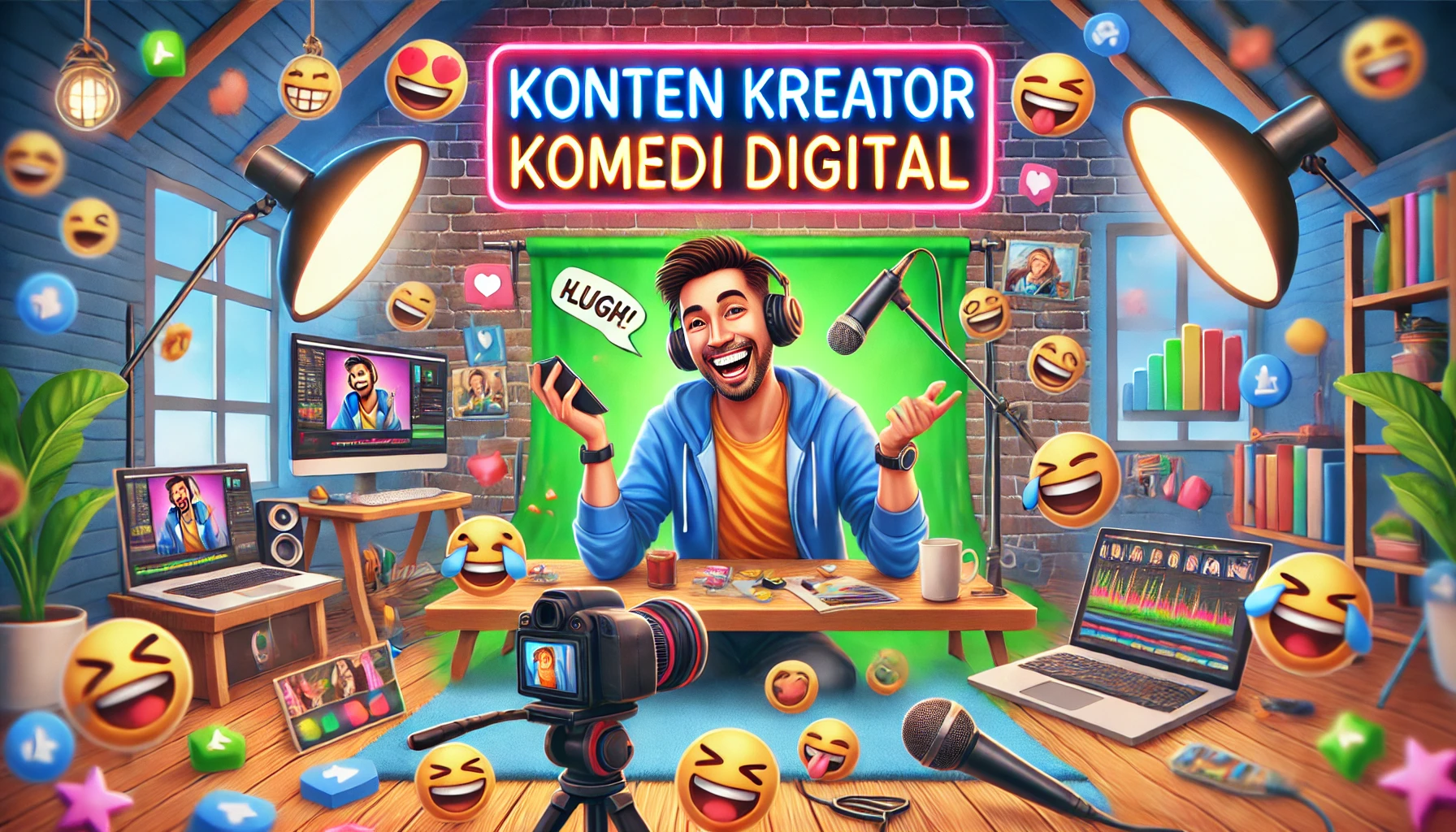 Konten Kreator Komedi Digital